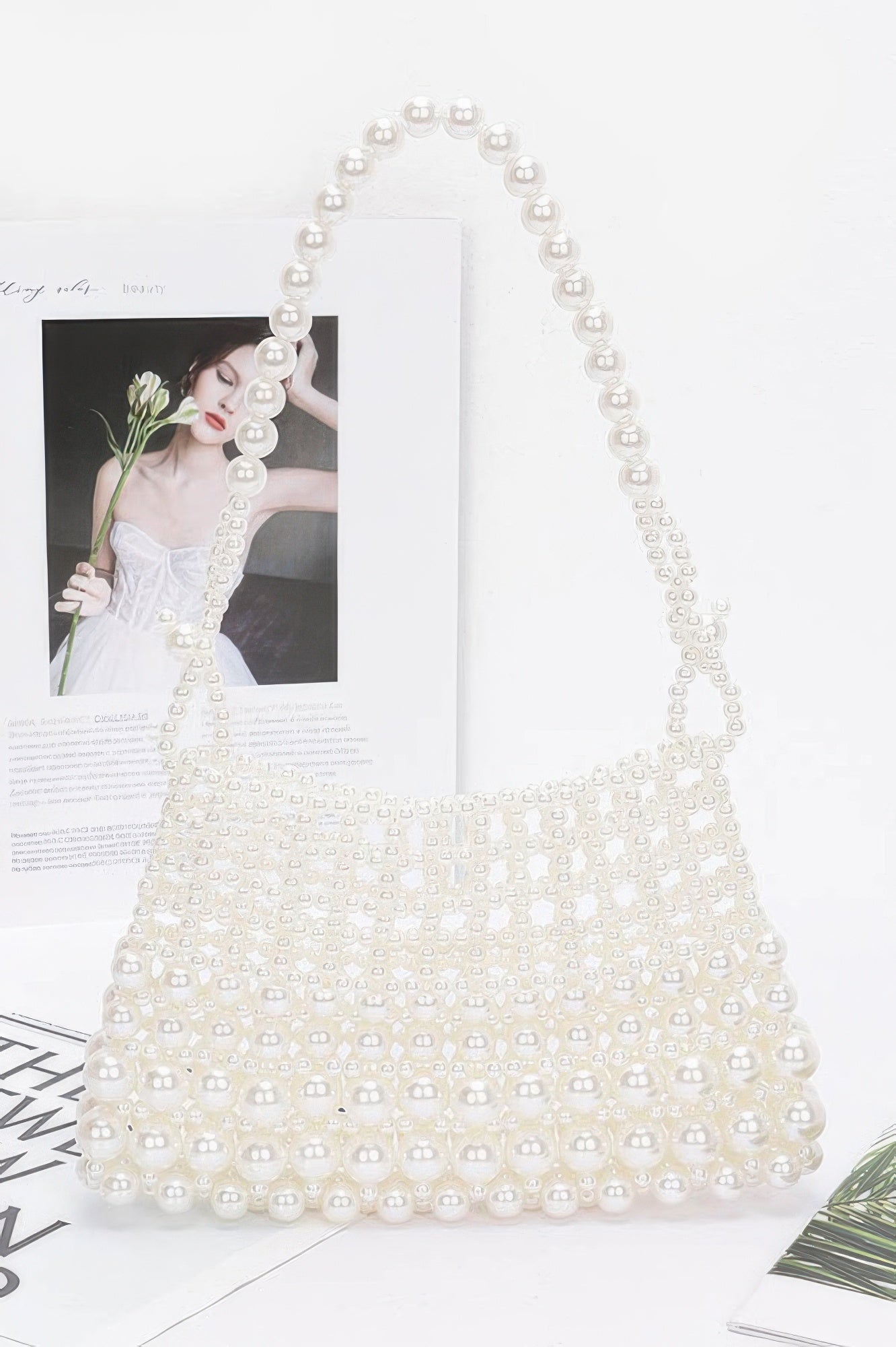Faux Pearl Elegance Clutch - JUST - JEN BOUTIQUE