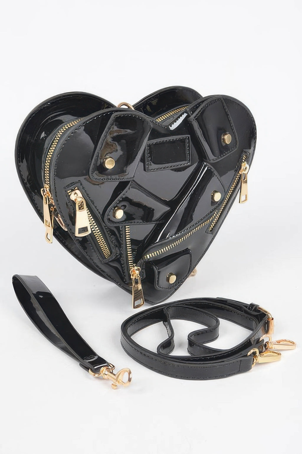 Heart Shape Jacket Crossbody Bag - JUST - JEN BOUTIQUE