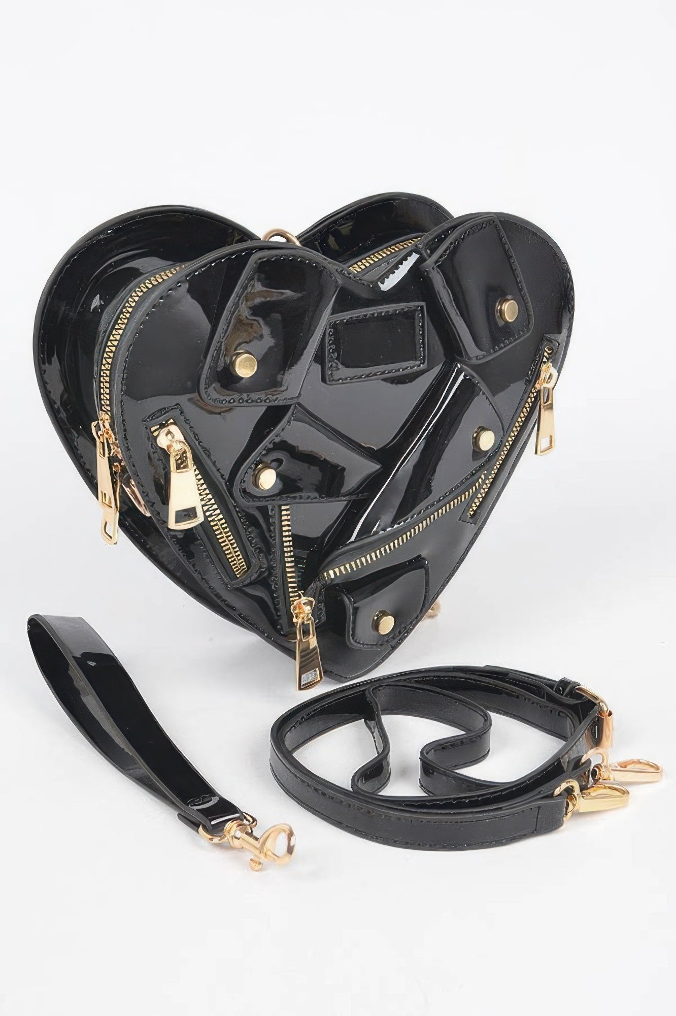 Heart Shape Jacket Crossbody Bag - JUST - JEN BOUTIQUE