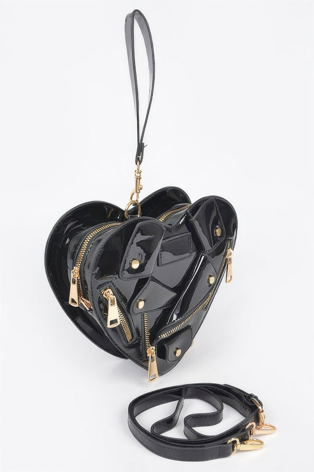 Heart Shape Jacket Crossbody Bag - JUST - JEN BOUTIQUE