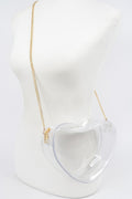 Clear Heart Shape Crossbody Bag - JUST - JEN BOUTIQUE
