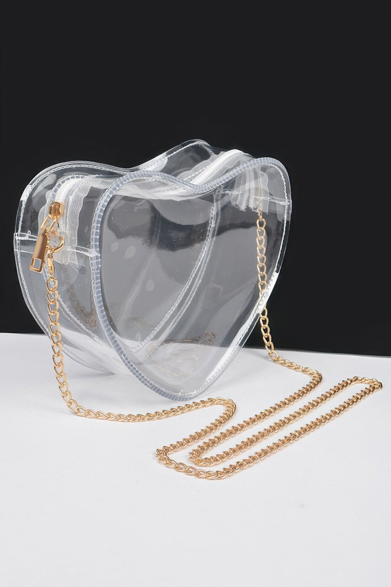 Clear Heart Shape Crossbody Bag - JUST - JEN BOUTIQUE