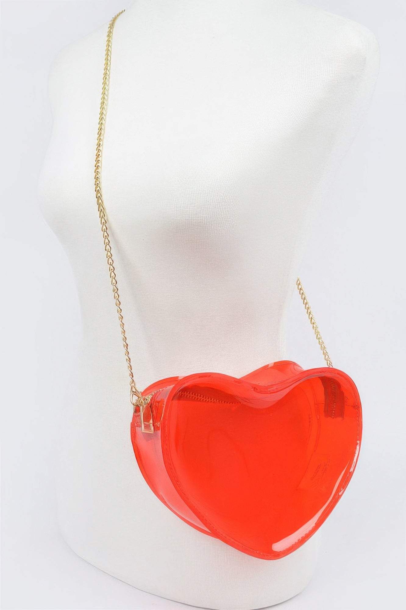 Clear Heart Shape Crossbody Bag - JUST - JEN BOUTIQUE