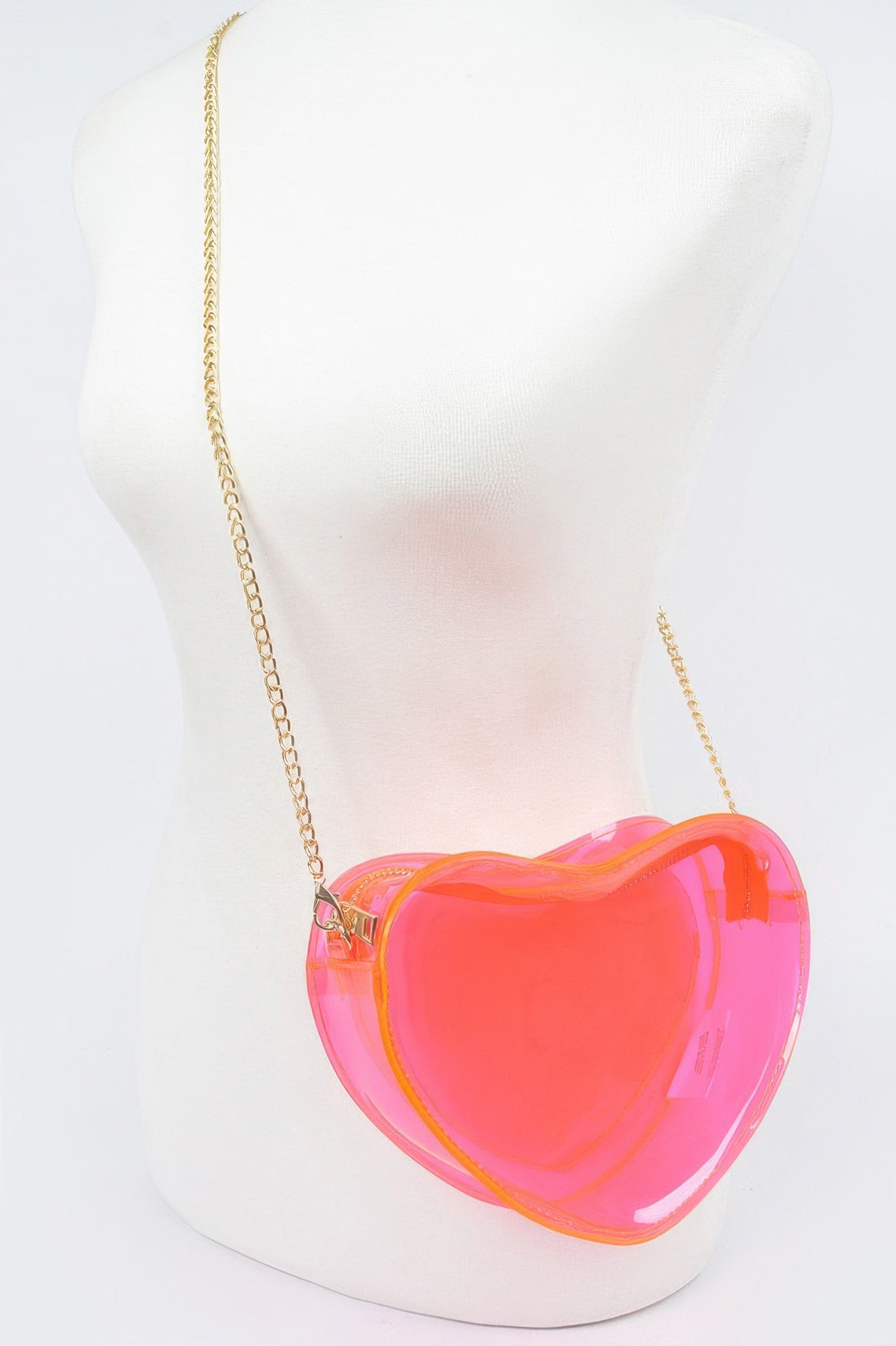 Clear Heart Shape Crossbody Bag - JUST - JEN BOUTIQUE