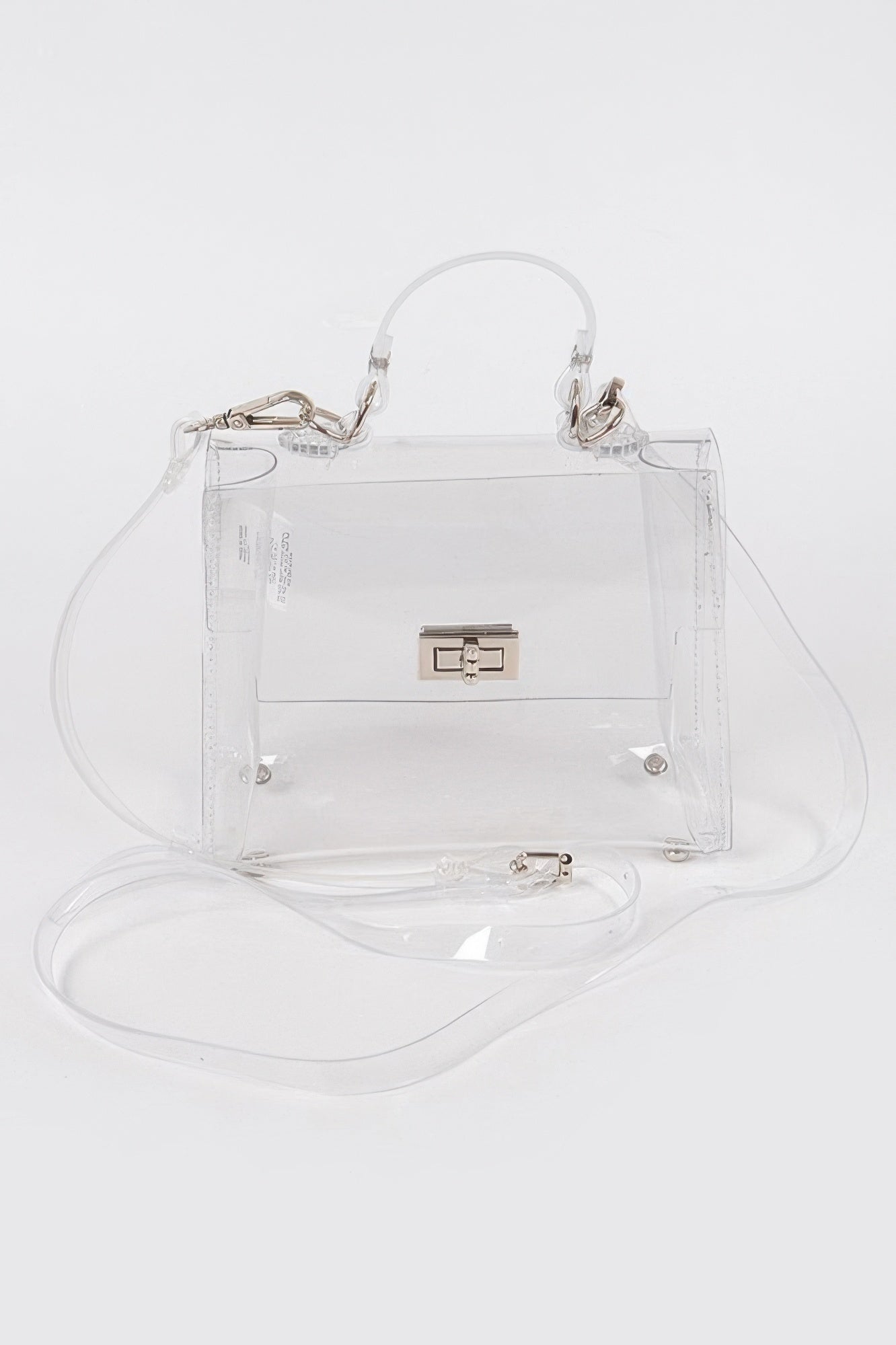 Transparent Single Handle Clutch - JUST - JEN BOUTIQUE