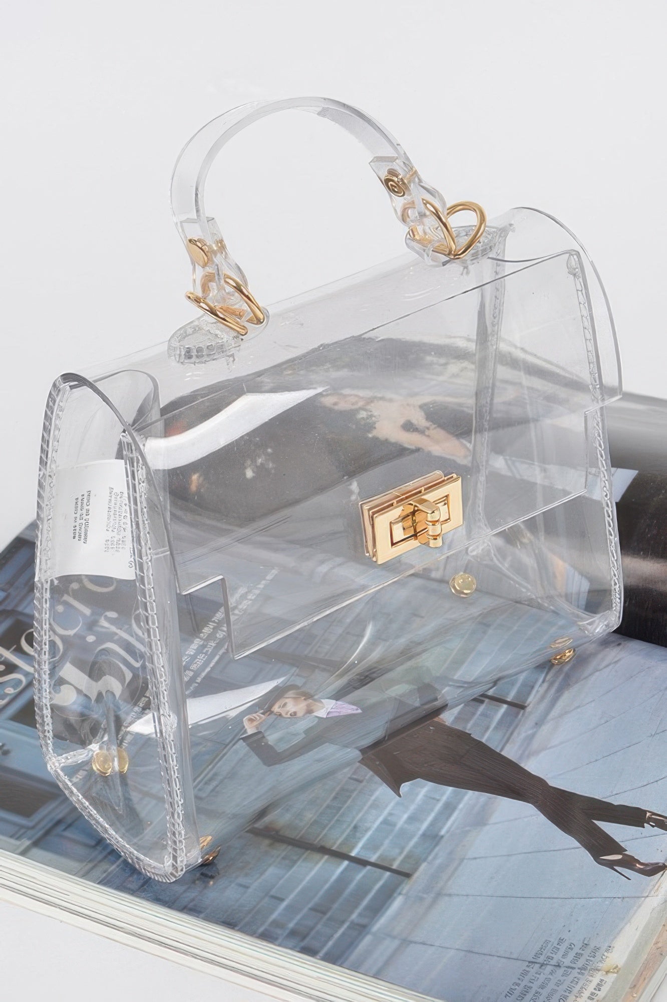 Transparent Single Handle Clutch - JUST - JEN BOUTIQUE