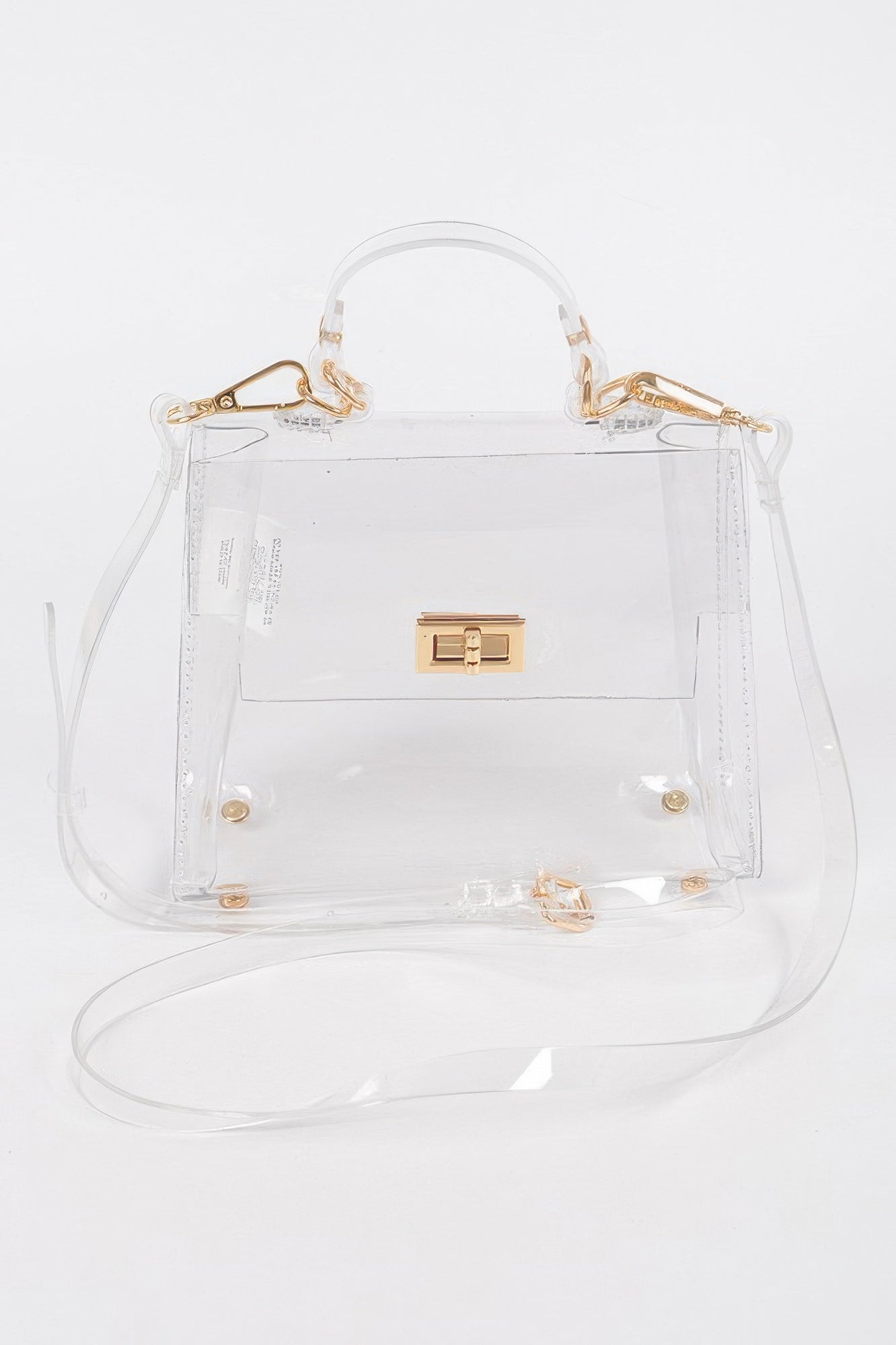 Transparent Single Handle Clutch - JUST - JEN BOUTIQUE