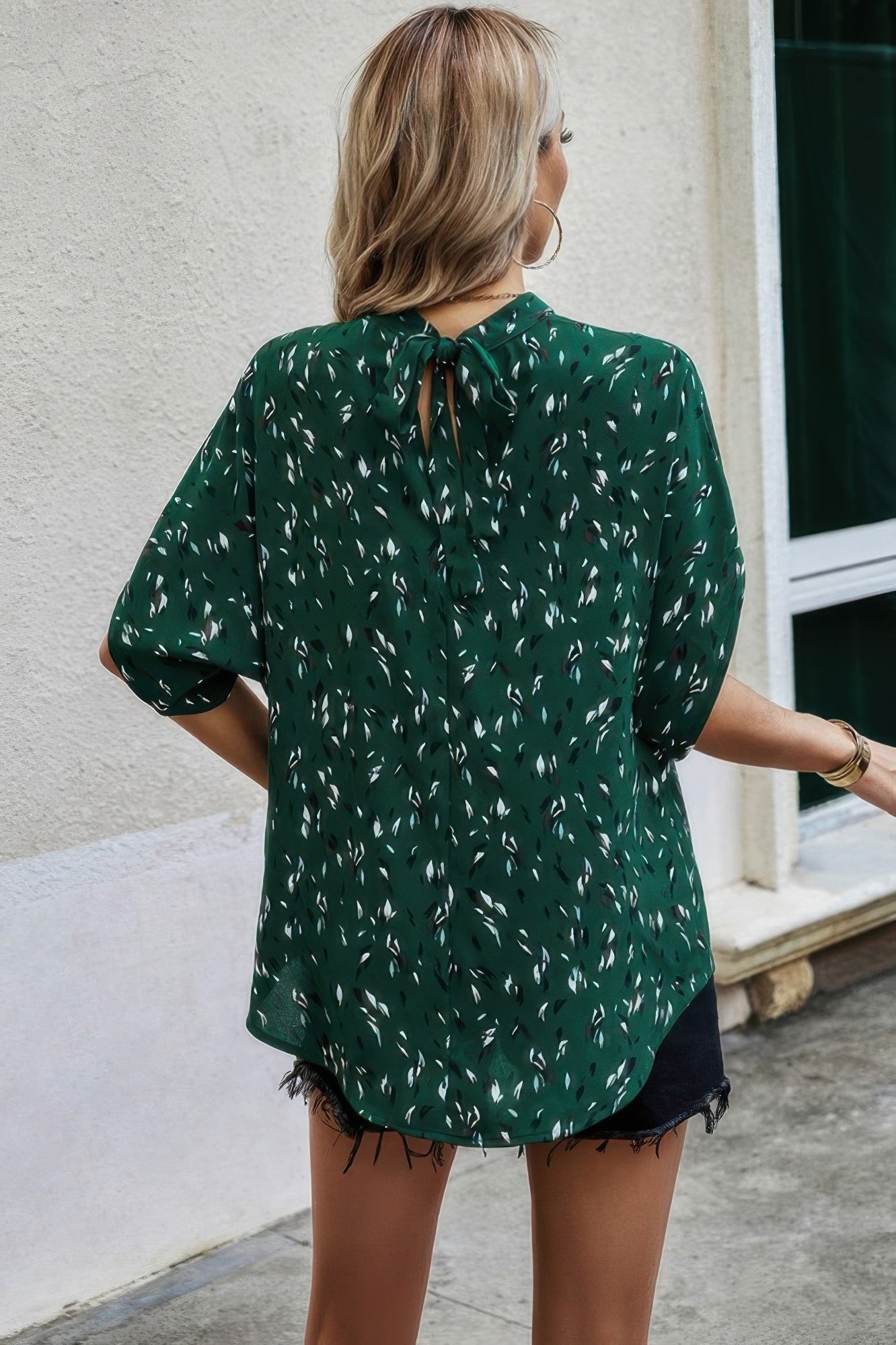 Leopard Open Back Knot Drop Top - JUST - JEN BOUTIQUE