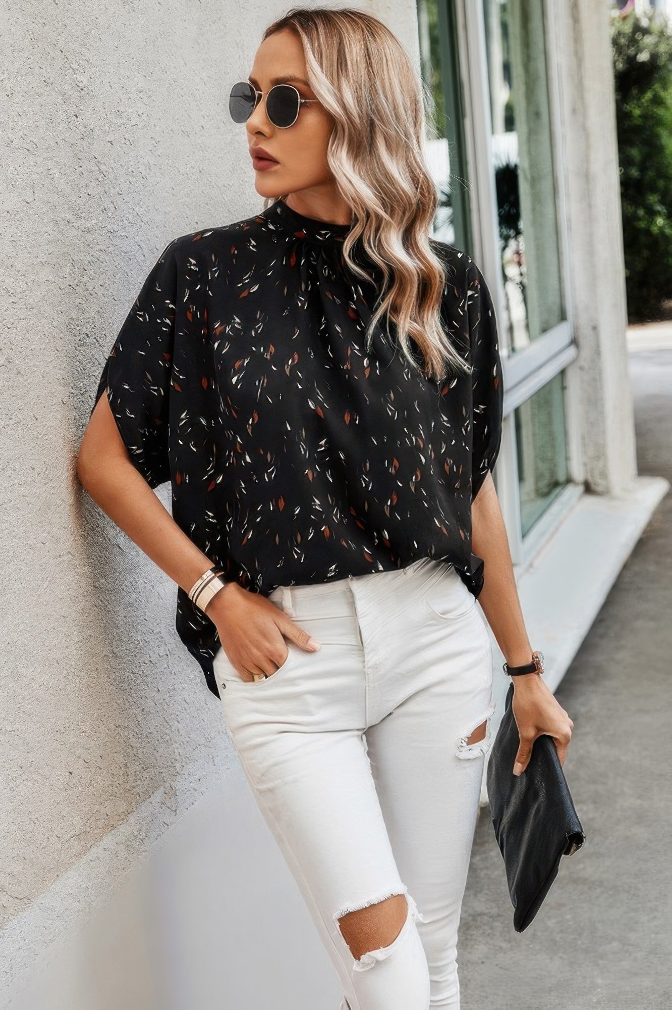 Leopard Open Back Knot Drop Top - JUST - JEN BOUTIQUE