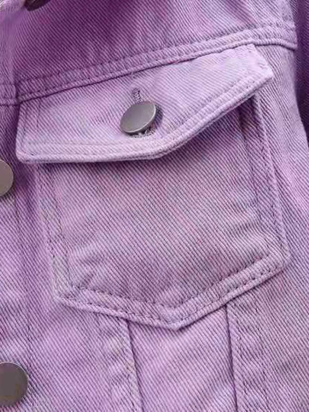 Full Size Cropped Denim Jacket Plus Size - JUST - JEN BOUTIQUE