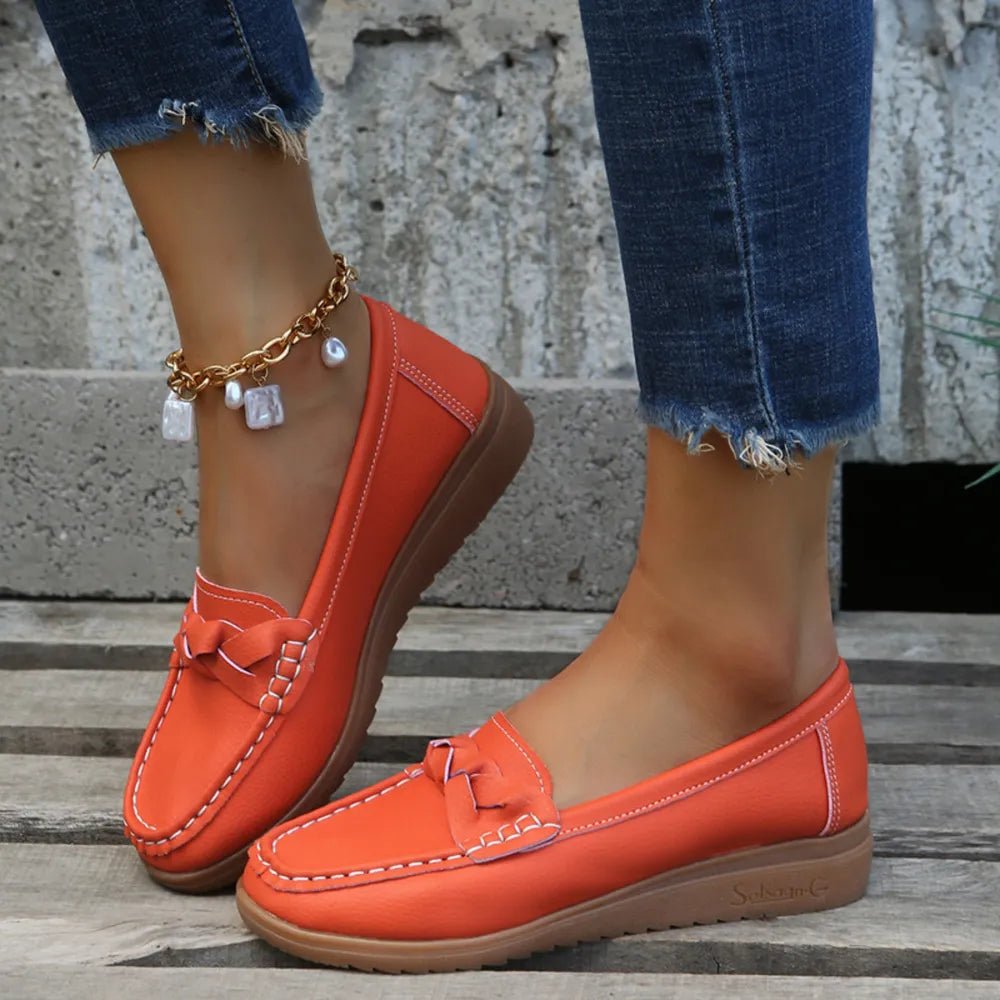 Weave Wedge Heeled Loafers - JUST - JEN BOUTIQUE