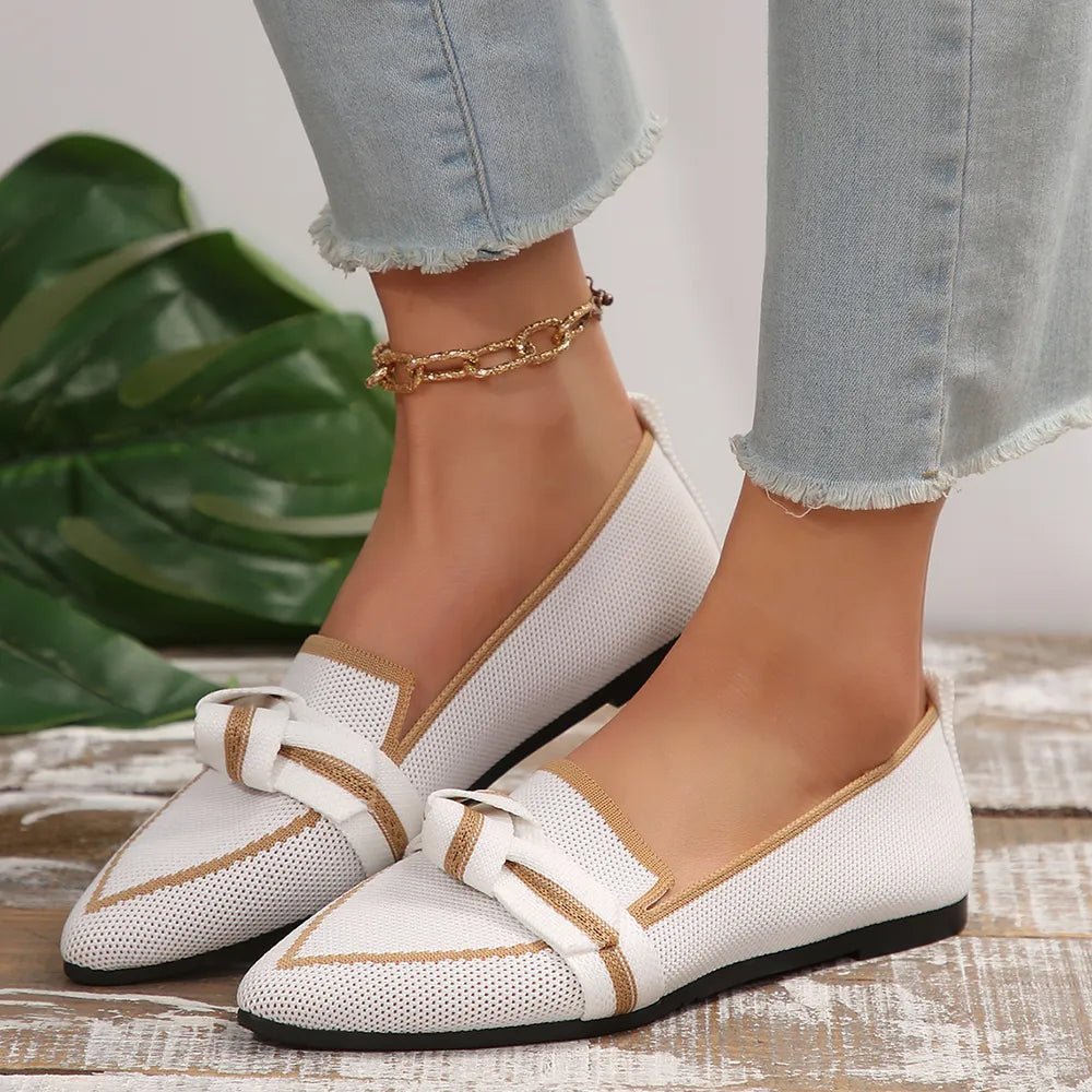 Point Toe Mesh Flat Slip - Ons - JUST - JEN BOUTIQUE