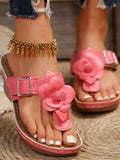 Floral Embellished Wedge Sandals - JUST - JEN BOUTIQUE