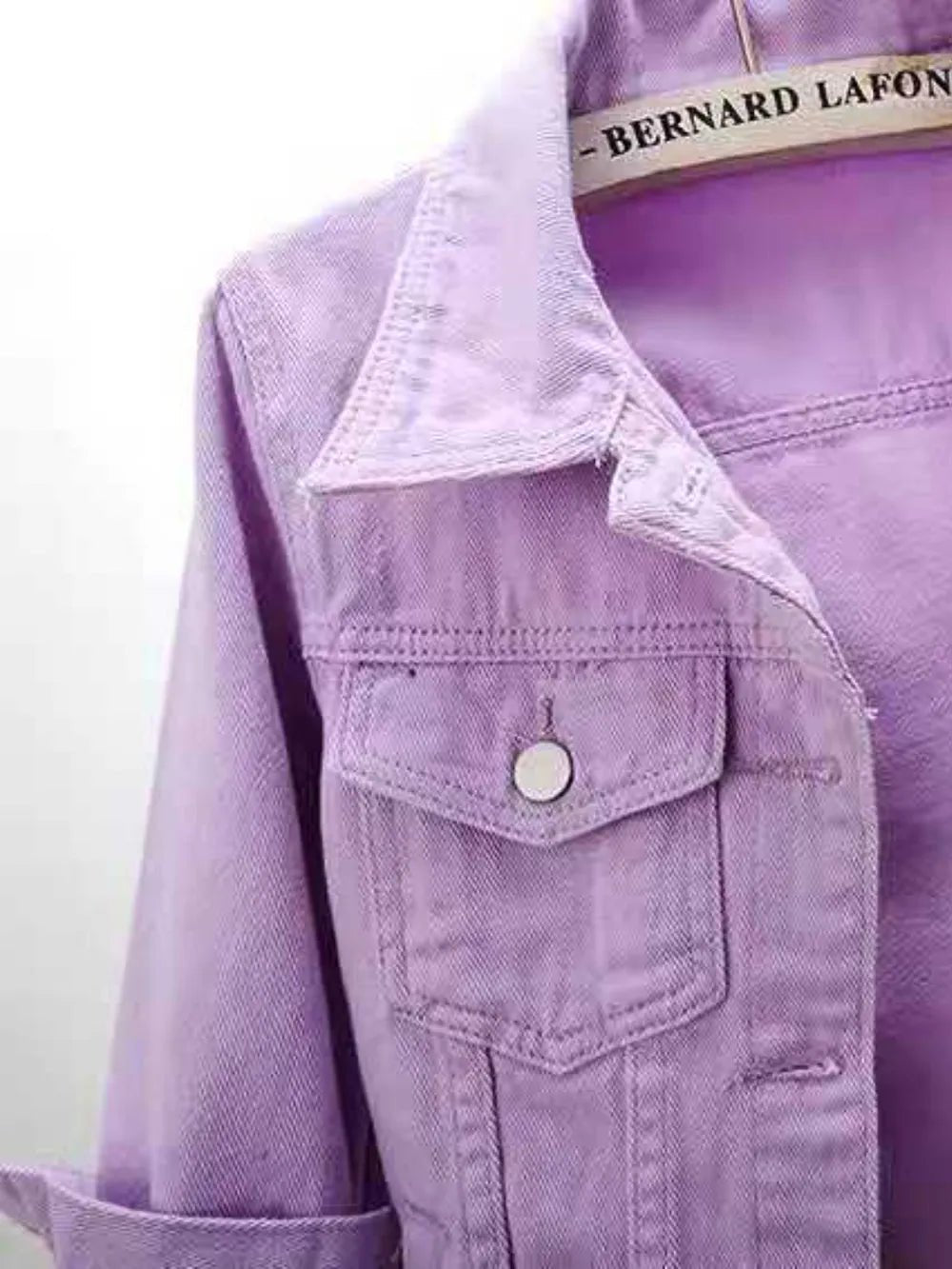Full Size Cropped Denim Jacket Plus Size - JUST - JEN BOUTIQUE