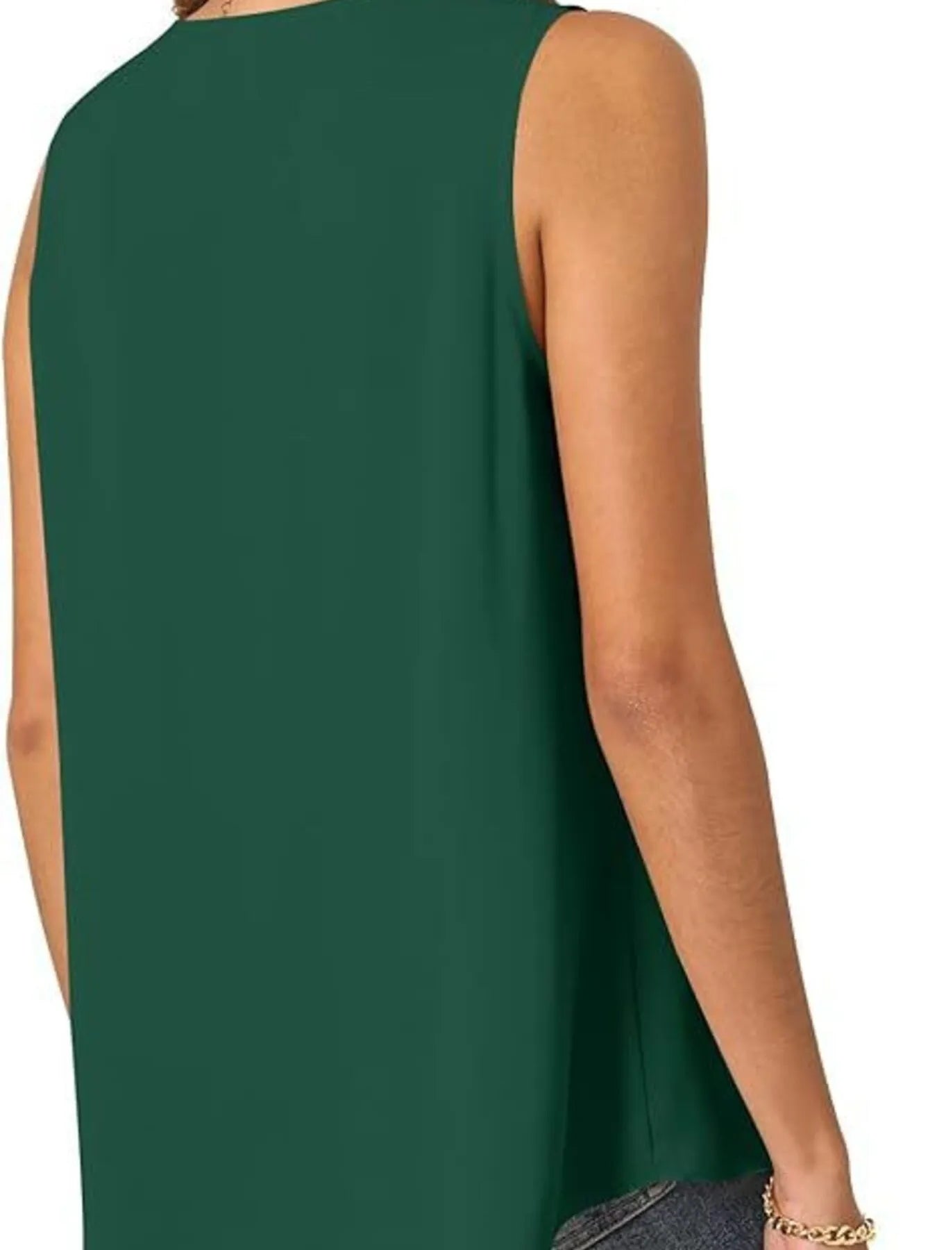 Full Size V - Neck Sleeveless Tank Top Plus Size - JUST - JEN BOUTIQUE