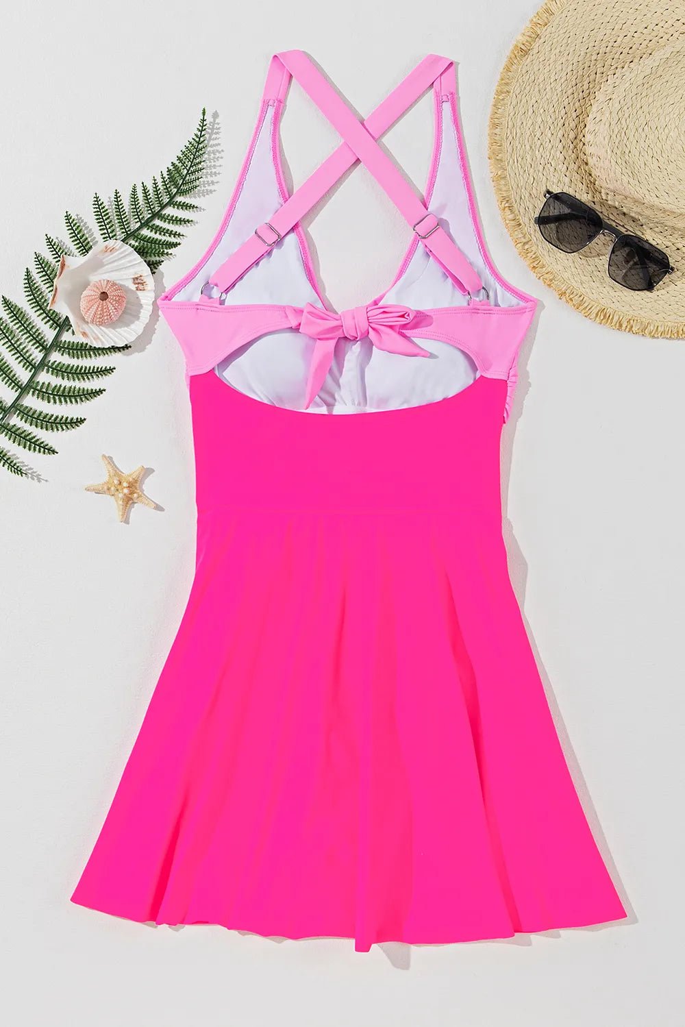 Crisscross V - Neck One - Piece Swimwear - JUST - JEN BOUTIQUE