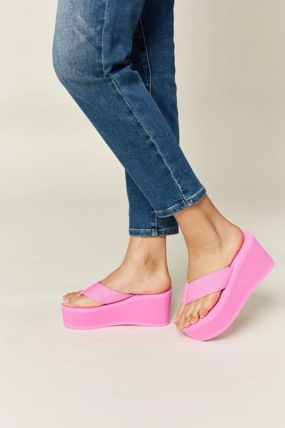 WILD DIVA Open Toe Platform Wedge Sandals - JUST - JEN BOUTIQUE