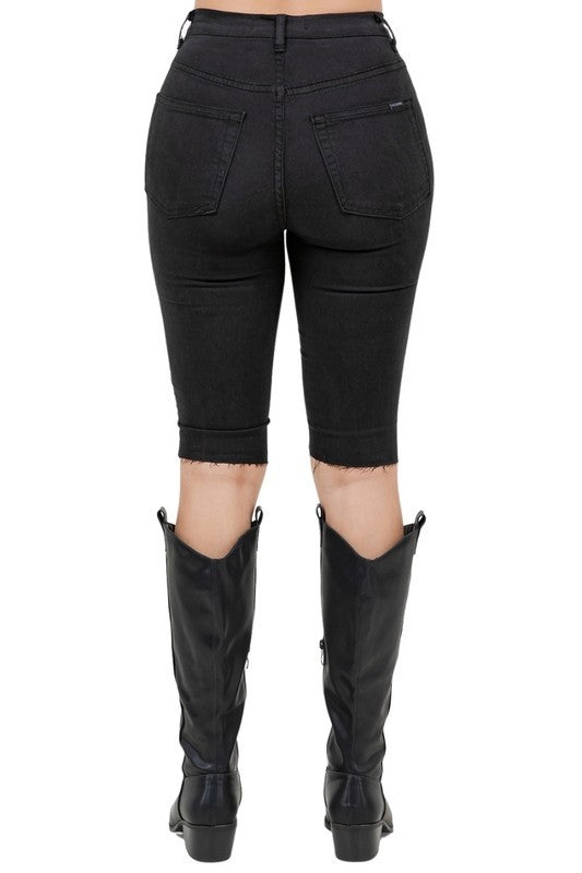 Rodeo Capri Short in Black - JUST - JEN BOUTIQUE