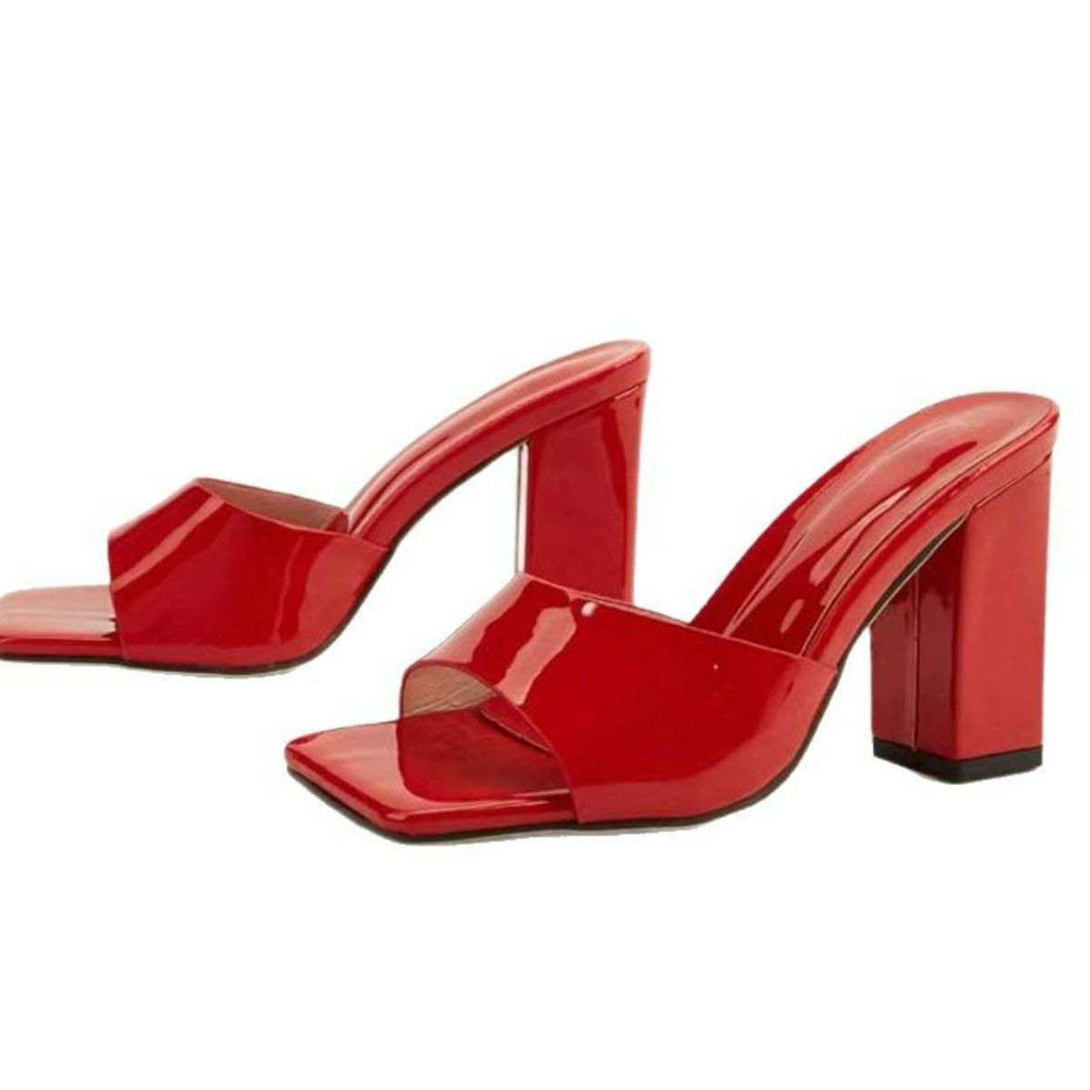 Square Toe Block Heels Sandals - JUST - JEN BOUTIQUE