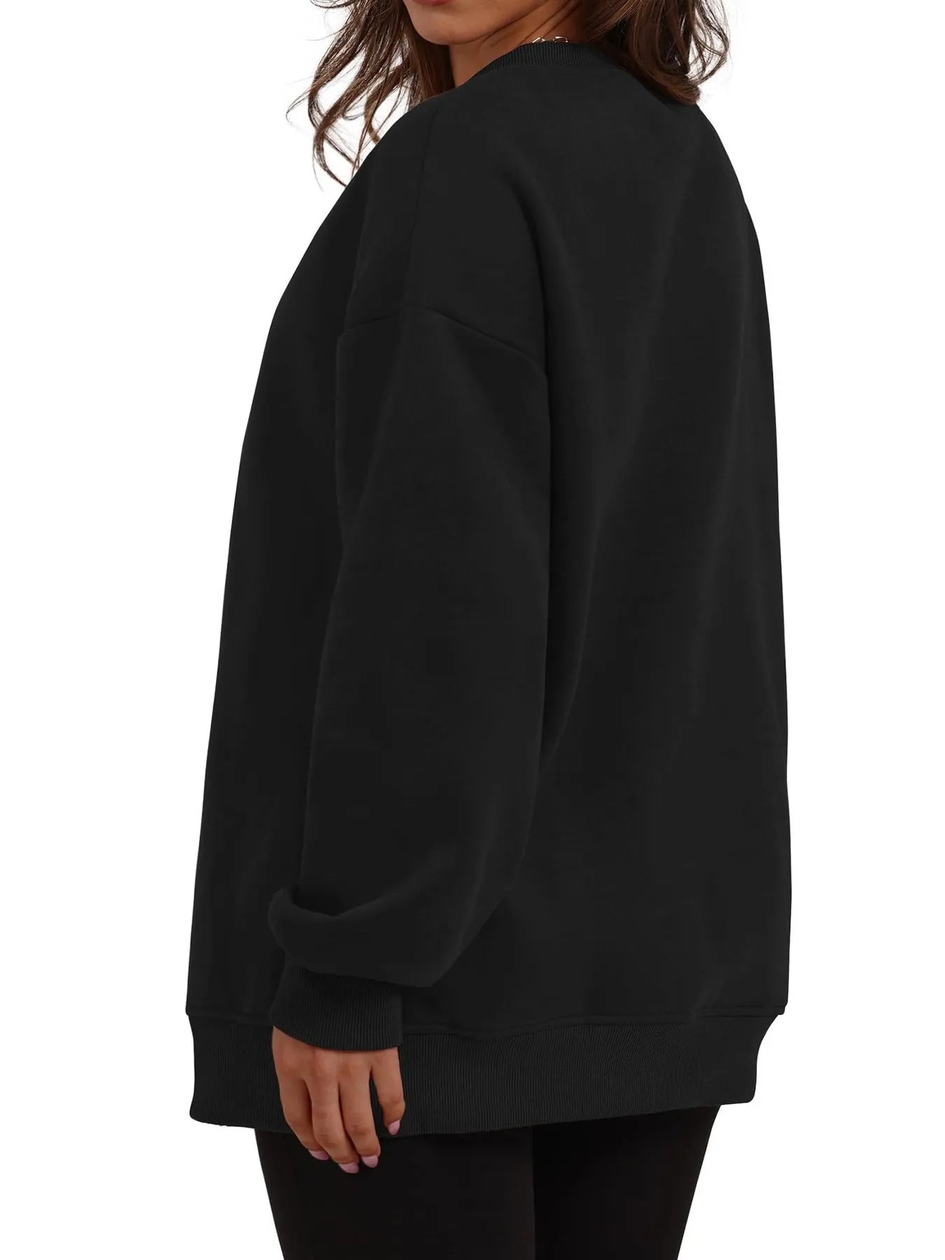 Oversized Long Sleeve Crewneck Sweatshirt - JUST - JEN BOUTIQUE