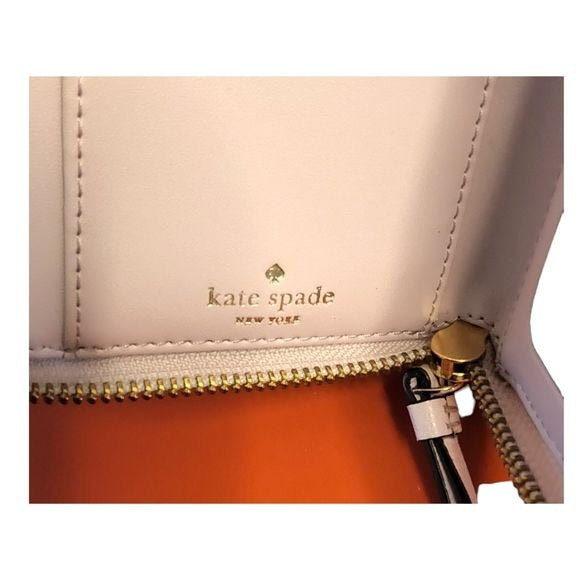 KATE SPADE NEW YORK Pale Pink Multi Pocket Wristlet Wallet