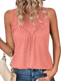 Ruched V - Neck Tank - JUST - JEN BOUTIQUE