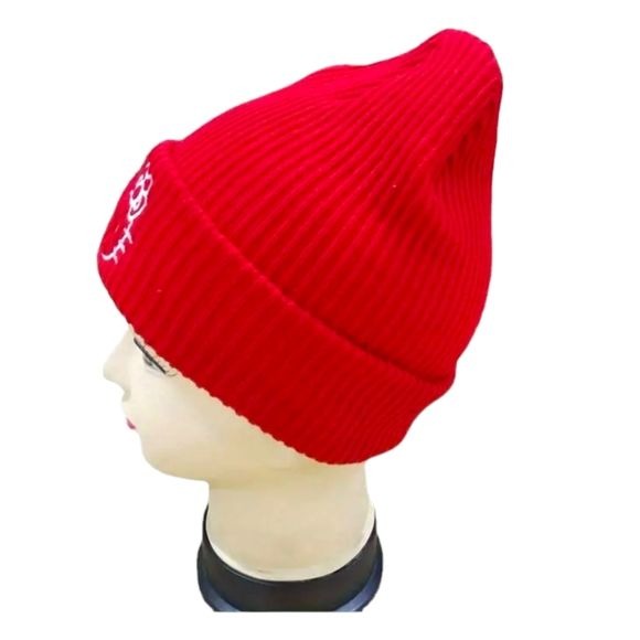 HELLO KITTY Winter Warm Beanie Red and White 2 Piece Set