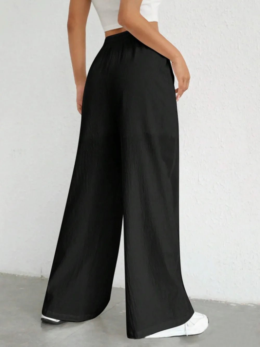 Drawstring Wide Leg Pants - JUST - JEN BOUTIQUE