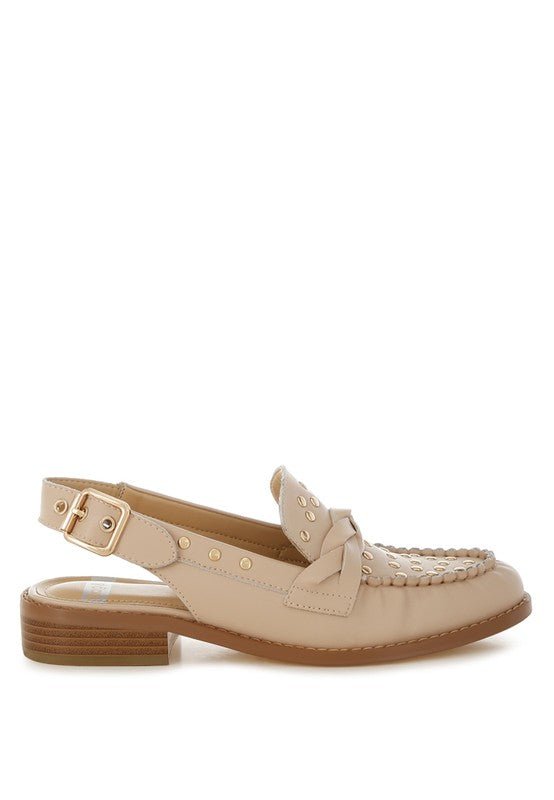 Remykin Braided Penny Strap Loafers - JUST - JEN BOUTIQUE