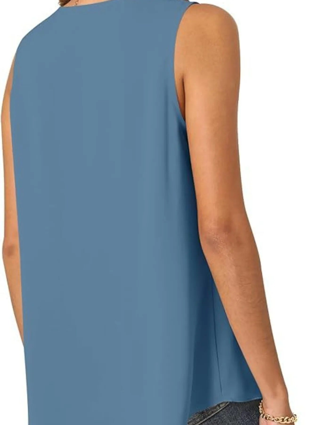 Full Size V - Neck Sleeveless Tank Top Plus Size - JUST - JEN BOUTIQUE