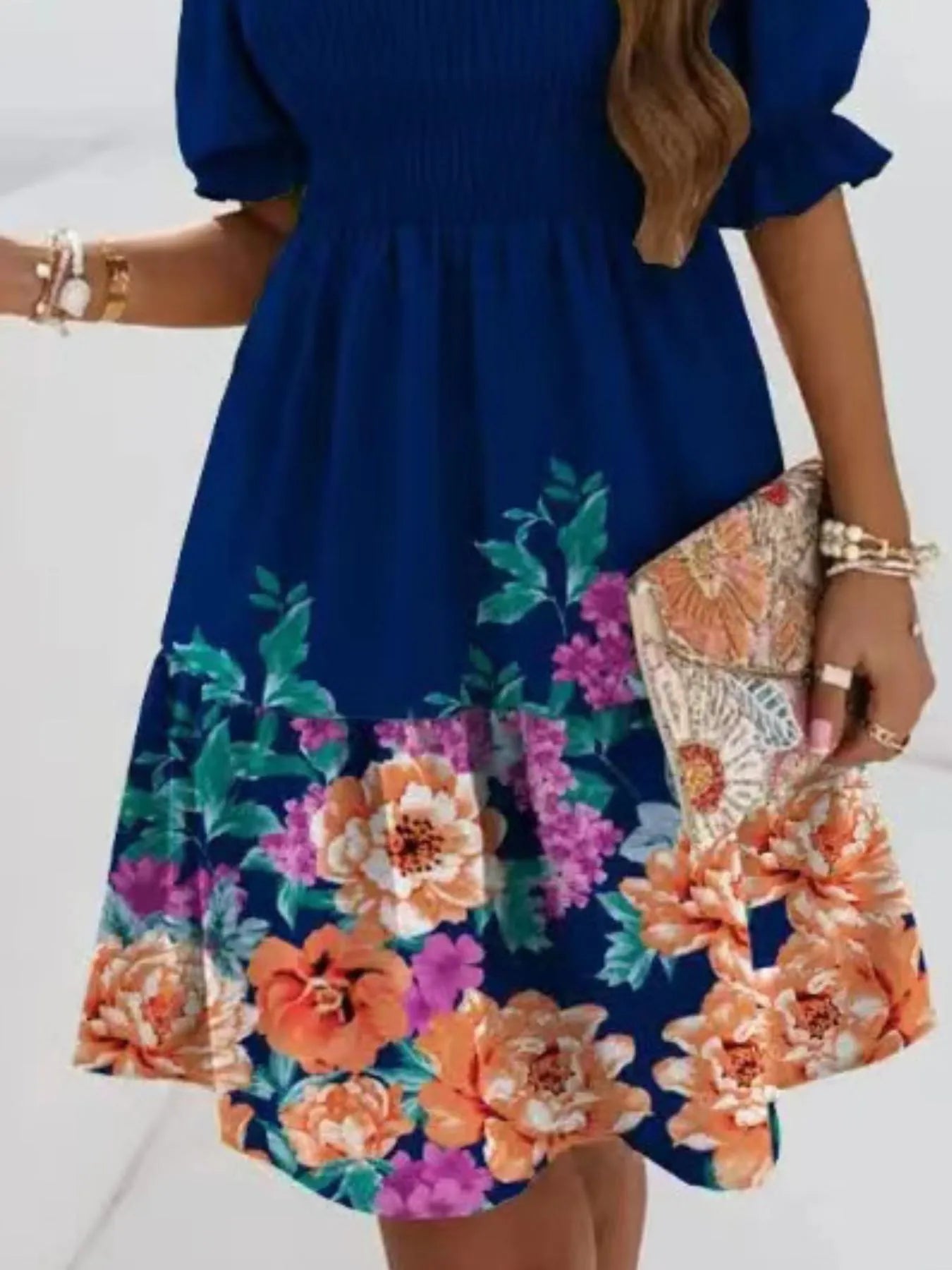 Off Shoulder Smocked Summer Dress - JUST - JEN BOUTIQUE