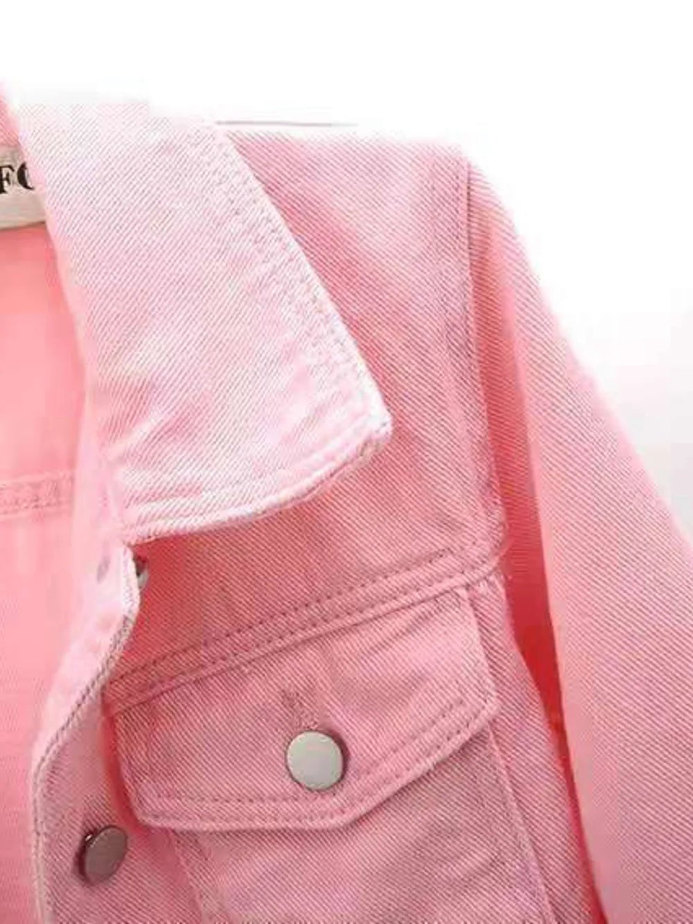 Full Size Cropped Denim Jacket Plus Size - JUST - JEN BOUTIQUE