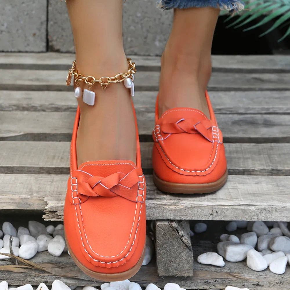 Weave Wedge Heeled Loafers - JUST - JEN BOUTIQUE