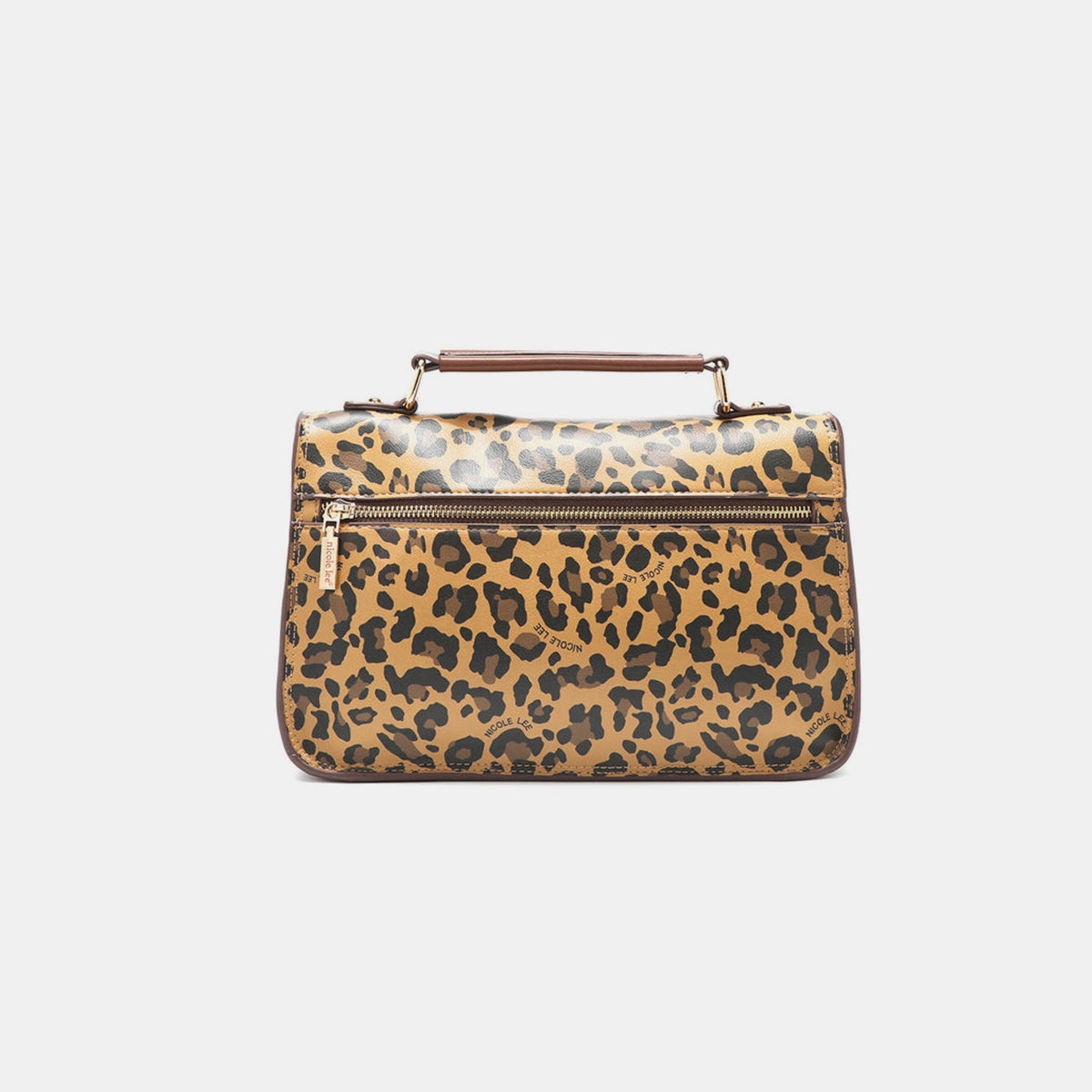 Nicole Lee USA Leopard Top Handle Handbag