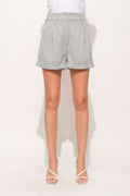 And The Why Pin Striped High Waist Rolled Shorts