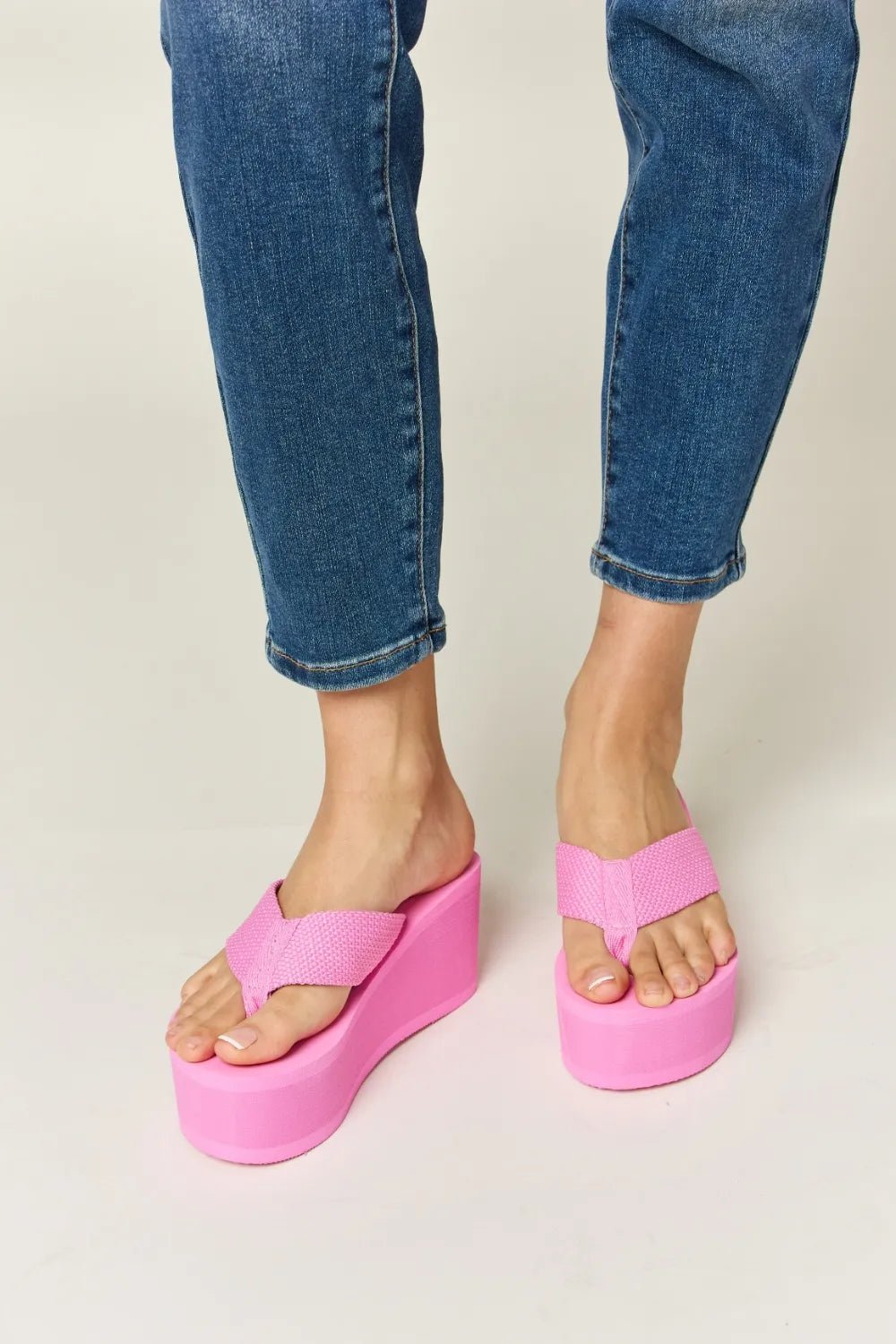 WILD DIVA Open Toe Platform Wedge Sandals - JUST - JEN BOUTIQUE