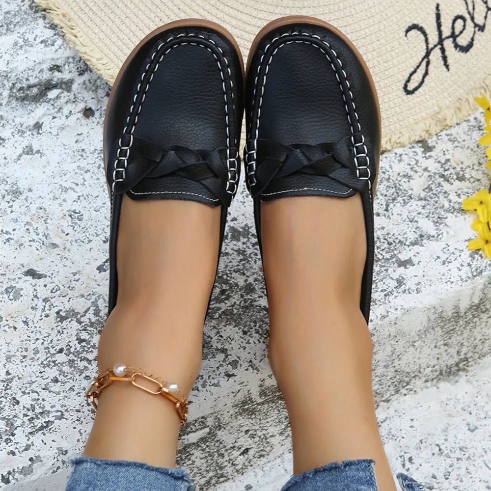 Weave Wedge Heeled Loafers - JUST - JEN BOUTIQUE