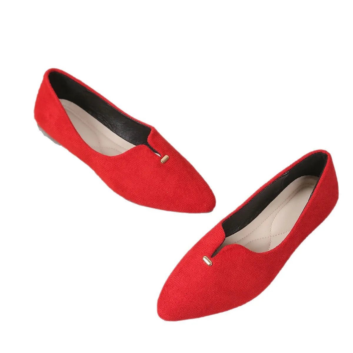 Point Toe Flats Slip - Ons - JUST - JEN BOUTIQUE