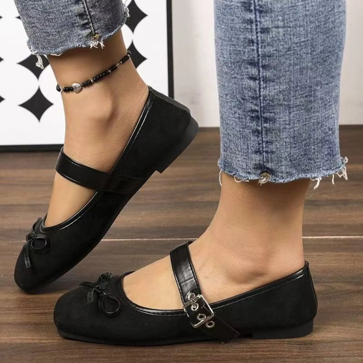Bow Detail Mary Jane Loafers - JUST - JEN BOUTIQUE