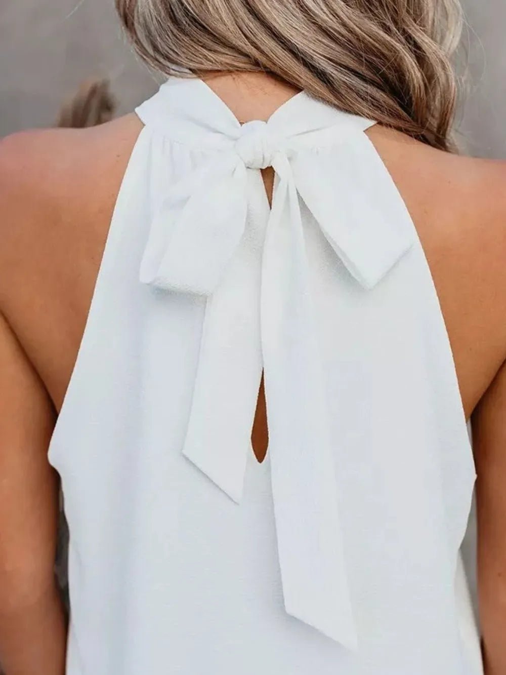 Mandy Cutout Grecian Neck Tank - JUST - JEN BOUTIQUE