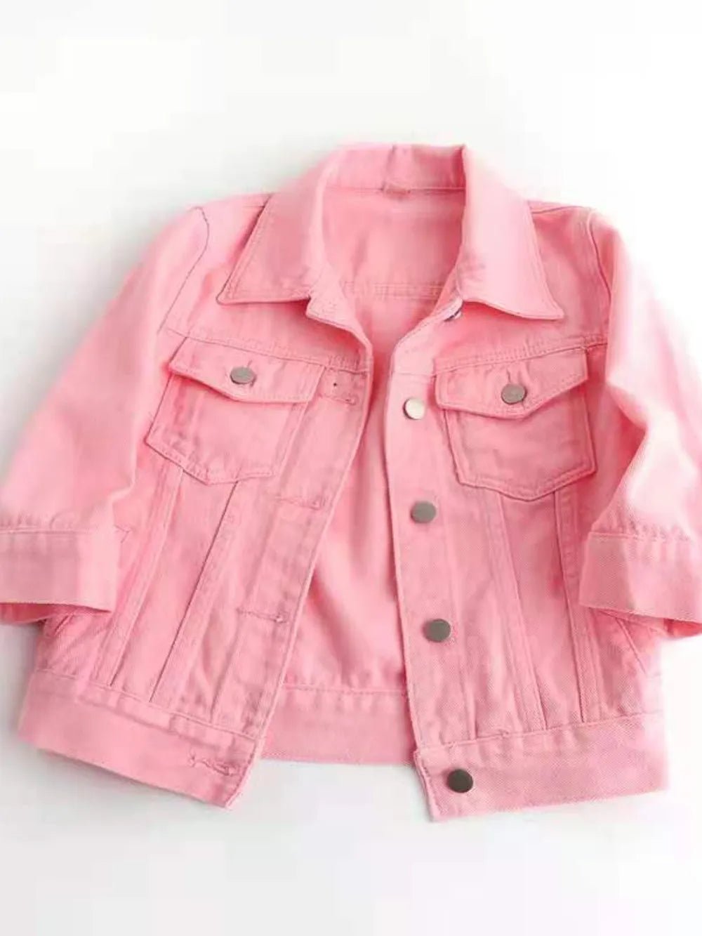 Full Size Cropped Denim Jacket Plus Size - JUST - JEN BOUTIQUE