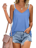 Full Size Lace Detail V - Neck Cami Plus Size - JUST - JEN BOUTIQUE