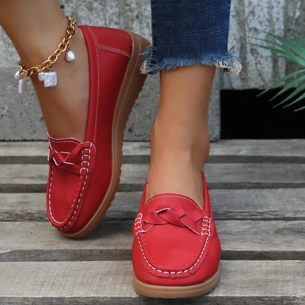 Weave Wedge Heeled Loafers - JUST - JEN BOUTIQUE