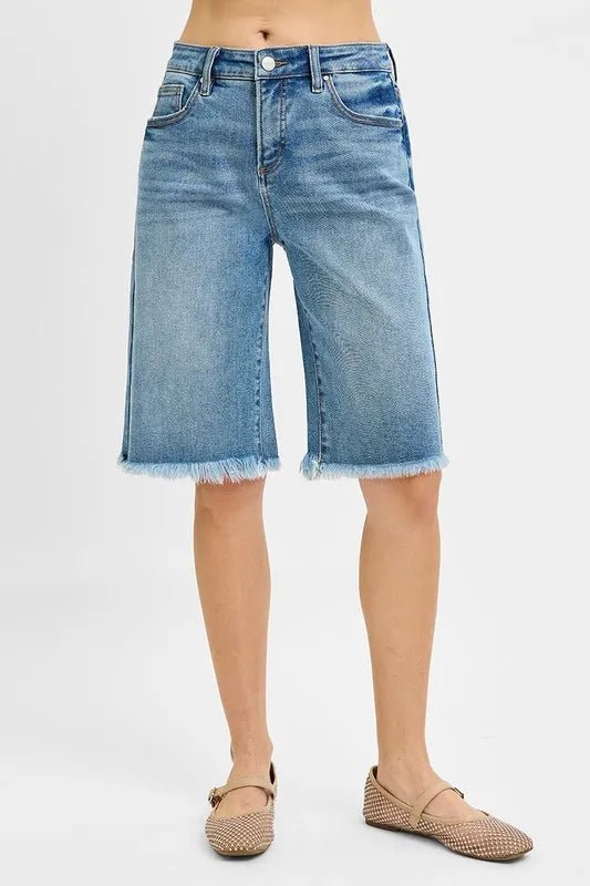 RISEN Tummy Control Mid Rise Fit Bermuda - JUST - JEN BOUTIQUE
