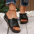Open Toe Wedge Sandals - JUST - JEN BOUTIQUE