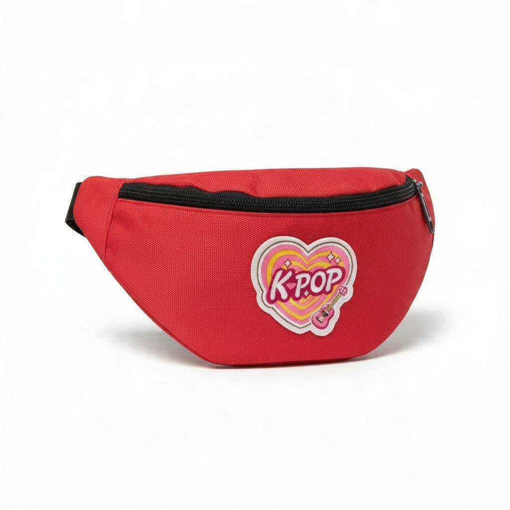 K-Pop Fanny Pack – Cute Adjustable Waist & Crossbody Belt Bag