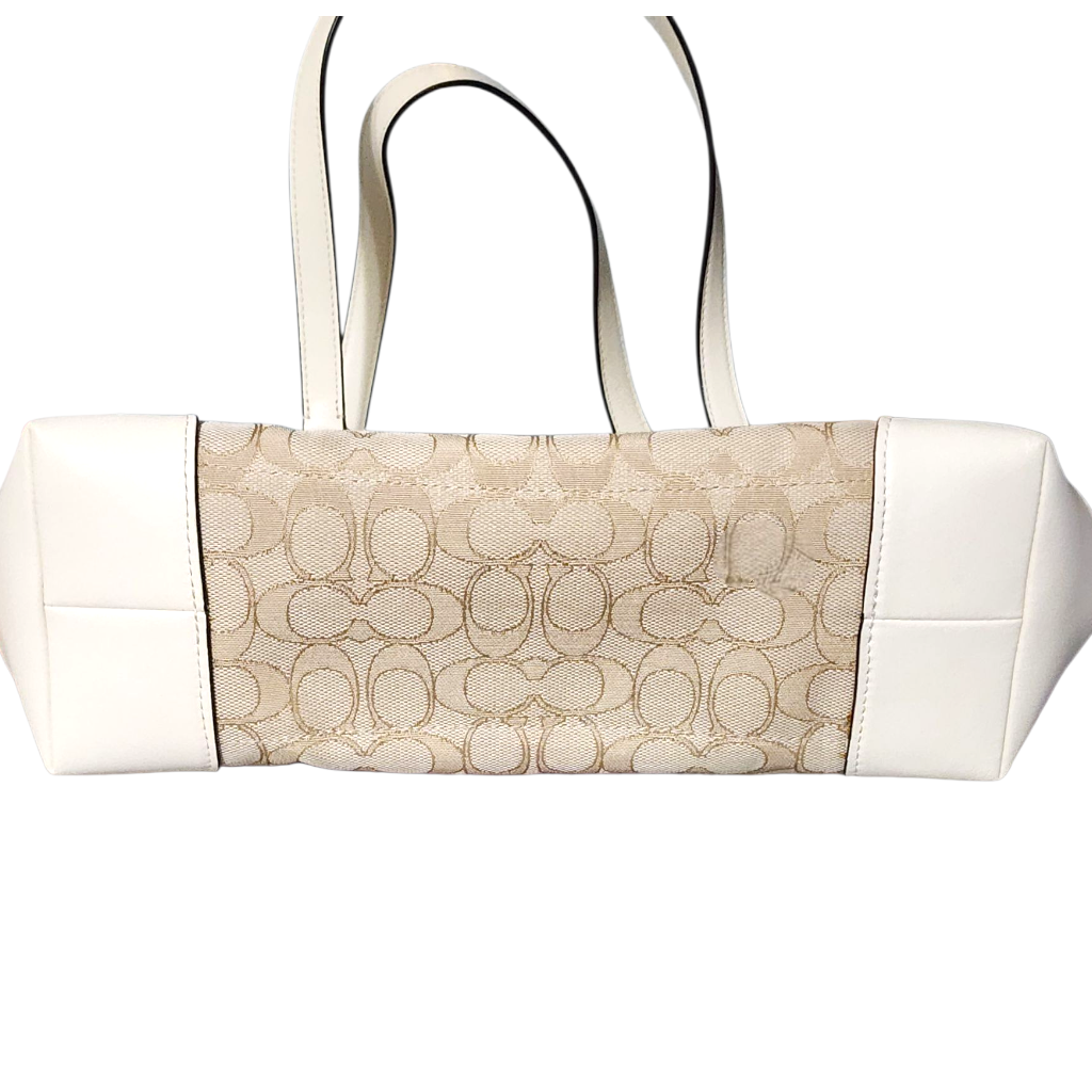 Coach Signature Jacquard Zip Tote Bag