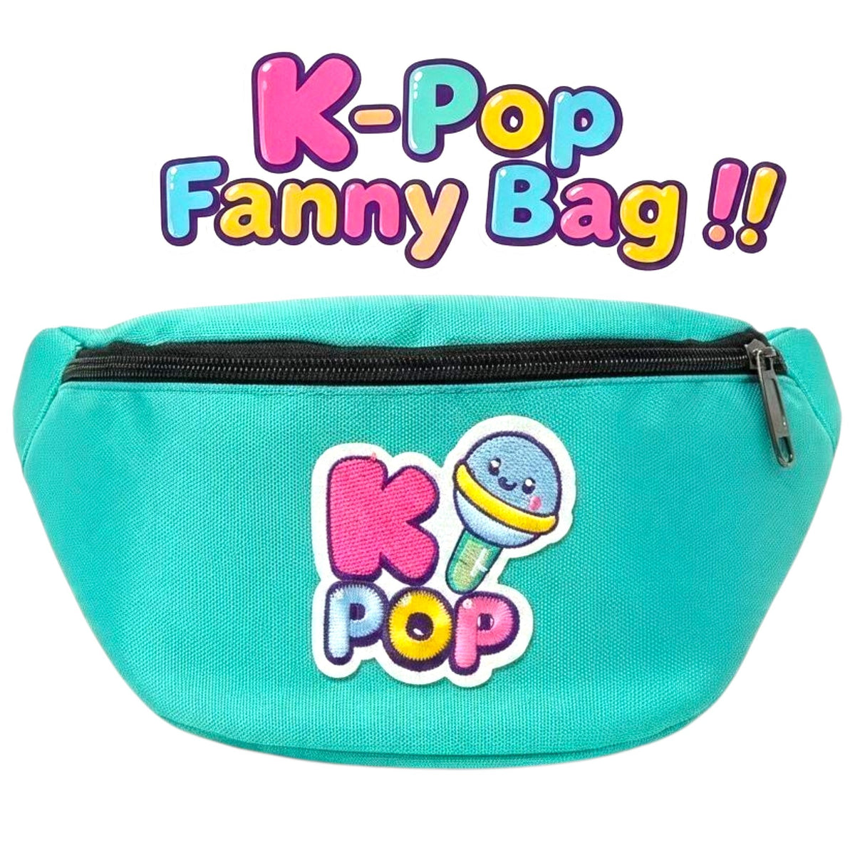 K-Pop Fanny Pack – Cute Adjustable Waist & Crossbody Belt Bag