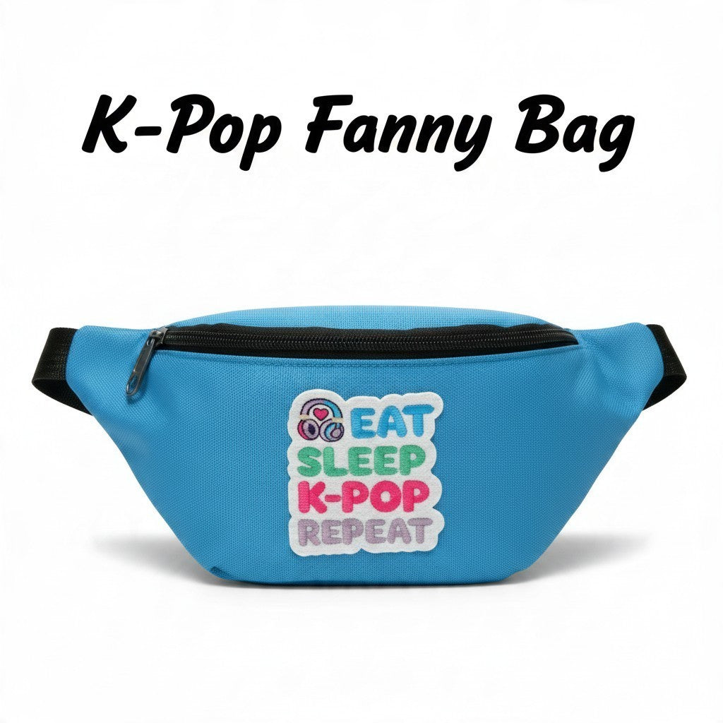 K-Pop Fanny Pack – Cute Adjustable Waist & Crossbody Belt Bag