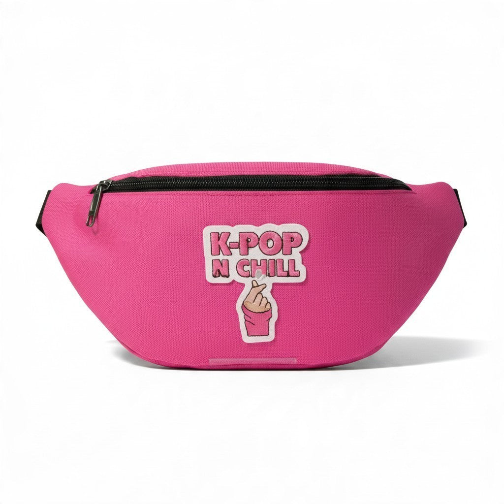 K-Pop Fanny Pack – Cute Adjustable Waist & Crossbody Belt Bag